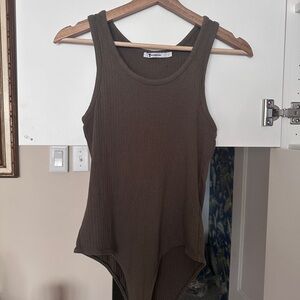 Alexander Wang Olive Bodysuit